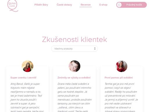 quna care®? je unikátní v péči o intimní partie ženy. pečující lubrikační gel pomáhá při svědění, pálení či suchosti pochvy. dokonalá péče nejen při sexu.