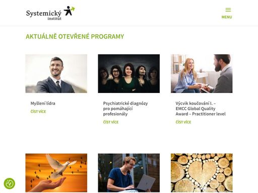 jsme koučové. pomáháme lidem i firmám růst díky systémovému přístupu. podívejte se na aktuálně otevřené programy pro profesionály i týmy.