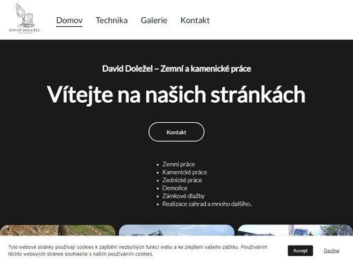 objevte profesionální služby v oblasti zemních prací, zednických prací, demolice, zámkové dlažby, dopravy, kamenických prací, realizace zahrad a mnoho dalšího od davida doležela. bystřice pod hostýnem, zemní práce