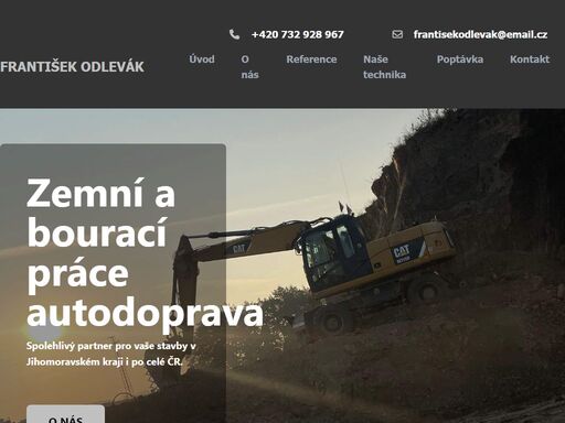 firma odlevak nabízí profesionální zemní a bourací práce, autodopravu a dovoz stavebního materiálu. působíme v jihomoravském kraji a po celé čr. kontaktujte nás pro nezávaznou nabídku!