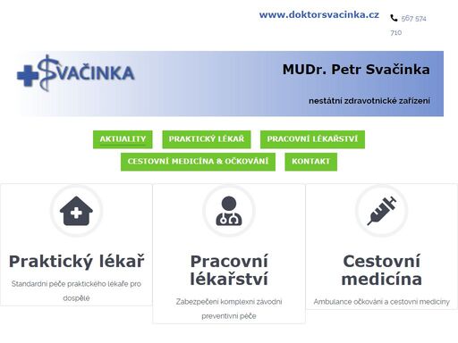 mudr. petr svačinka - praktický lékař -   pracovní lékařství a cestovní medicína s očkováním