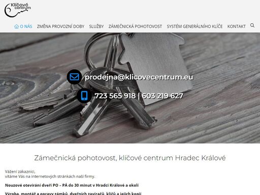 zámečníci, zabouchnuté dveře, výroba klíčů, montáž, opravy zámků hradec králové