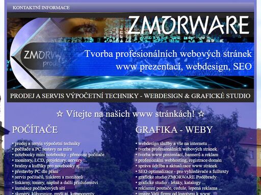 tvorba webových stránek, www prezentací, webdesign, seo optimalizace, grafika, reklama, zmorware poděbrady, výpočetní technika