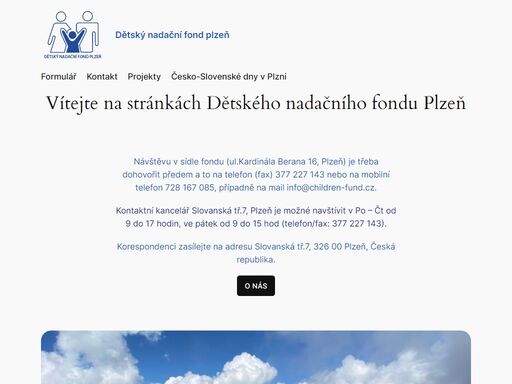 dětský nadační fond plzeň