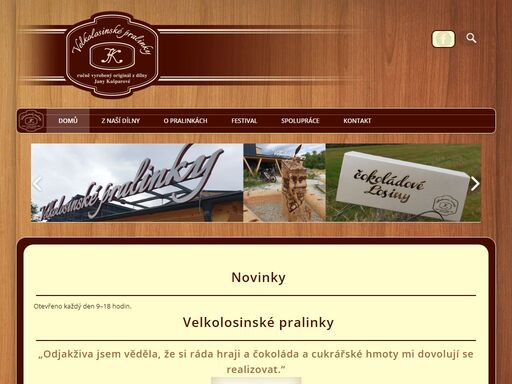 zabýváme se výrobou čokoládových pralinek, zákusků, dortů na zakázku, koláčů a jiných dobrot. prodáváme kvalitní džemy, med, likéry, kávu a jiné.