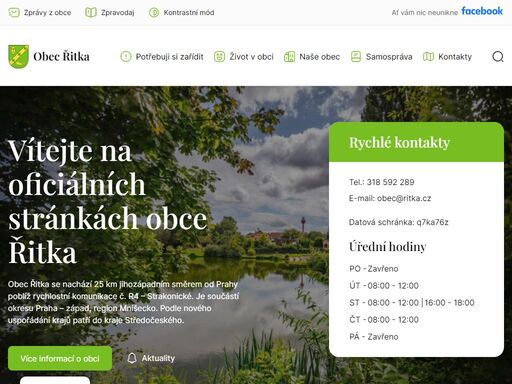 obec řitka se nachází 25 km jihozápadním směrem od prahy poblíž rychlostní komunikace č. r4 – strakonické. je součástí okresu praha – západ, region mníšecko.