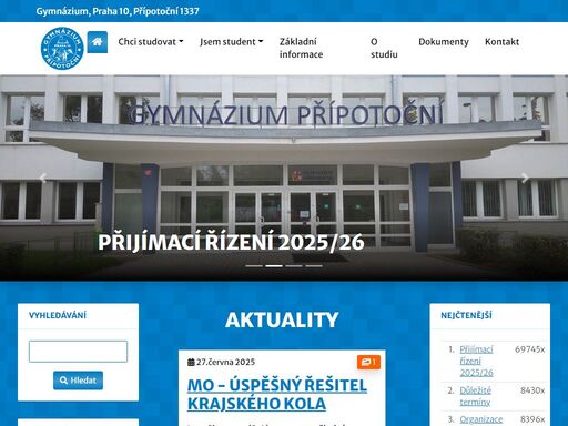 gymnázium přípotoční 1337