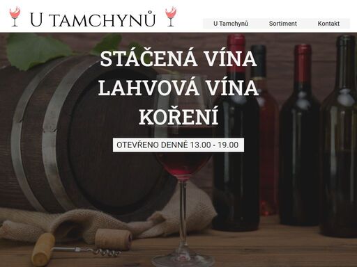 nabízíme stáčená vína, lahvová vína a koření - u tamchynů - pardubice rosice