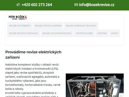 provádíme revize elektroinstalací a elektrických zařízení