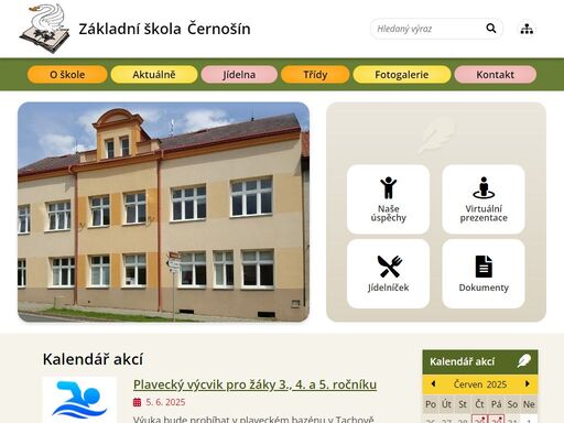 oficiální stránky základní školy černošín