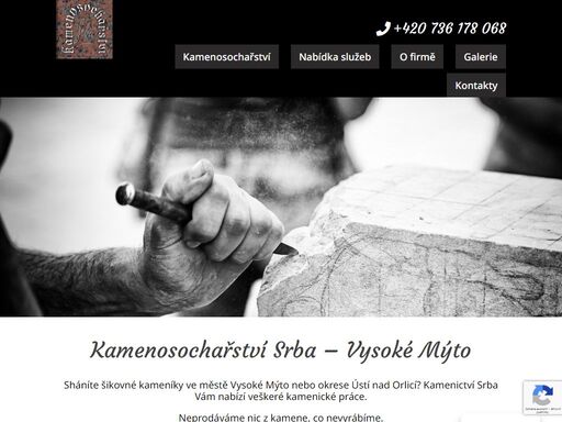 kamenosochařství, kamenictví, kameník, výroba pomníků, kamenické práce sháníte šikovné kameníky ve městě vysoké mýto nebo okrese ústí nad orlicí? kamenictví srba vám nabízí veškeré kamenické práce. výroba a stavění pomníků a další.