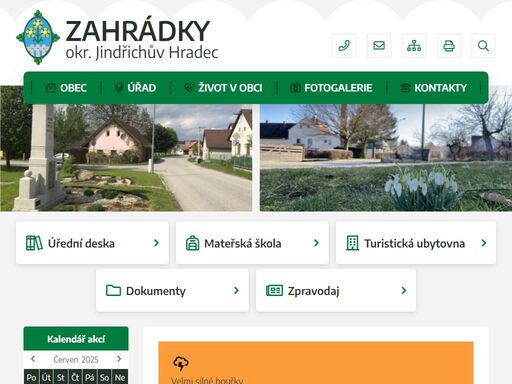 oficiální stránky obce