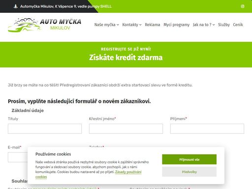 automyčka v mikulově