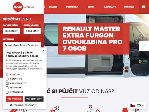 autopůjčovna maxiauto s.r.o. z prahy, půjčovna dodávek, mikrobusů a užitkových vozů vám nabízí krátkodobé i dlouhodobé pronájmy dodávek a stěhovacích vozů.