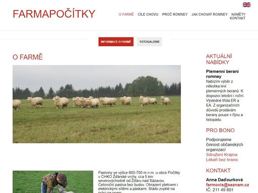 ovčí farma počítky, okres žďár nad sázavou.
