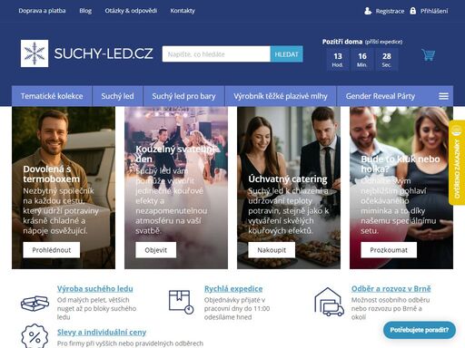 suchý led. suchý led je pevnou formou oxidu uhličitého (co2) a je ideálním chladicím prostředkem, který nachází široké uplatnění v potravinářství, průmyslu a dalších oblastech jako je třeba fotografování, kde slouží pro vytvoření mlhových efektů.
nakupujte zde