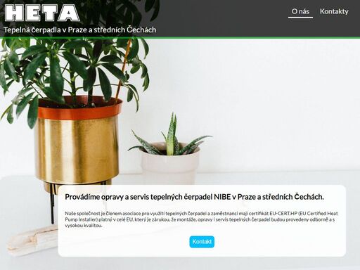 heta dodává tepelná čerpadla nibe pro vytápění, ohřev užitkové vody a bazénů, jejich opravy a servis v praze a středočeském kraji.