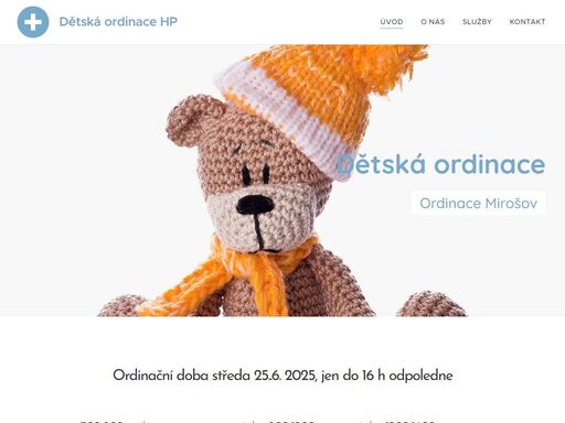 ordinační doba, červenec, srpen 2025