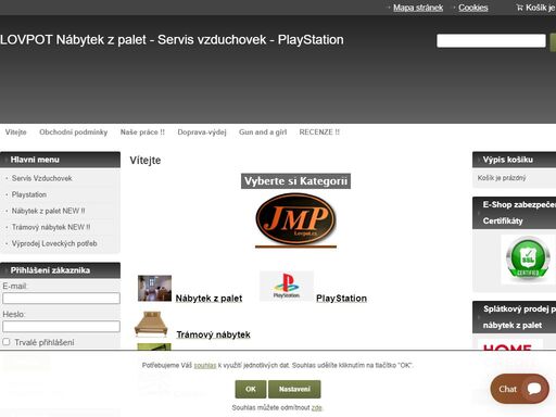 firma jiří pacovský  se zabývá prodejem loveckých a rybářských potřeb a veškerého sortimentu jako je střelivo, zbraně, brokové zbraně, kulové zbraně,  vzduchovky,  náboje, puškohledy atd.
