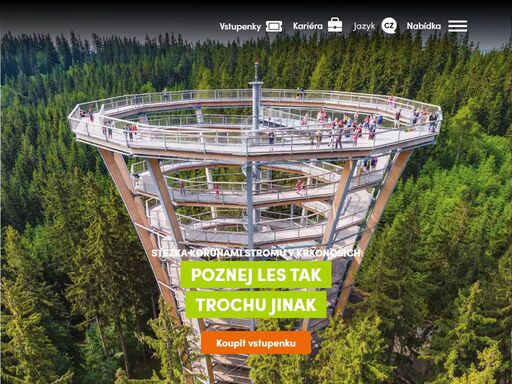 od kořenů do korun stromů.??prozkoumejte naučné centrum a pokochejte se úchvatným výhledem na 150 let staré lesní mohykány ze 45 metrů vysoké věže. objednej zde