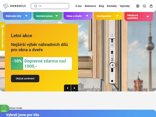vítejte. český e-shop s největším sortimentem náhradních dílů pro okna, dveře, žaluzie do oken, sítě proti hmyzu a ostatní příslušenství ke dveřím a oknům.
kování, náhradní díly a příslušenství k oknům plastovým, dřevěným a hliníkovým.