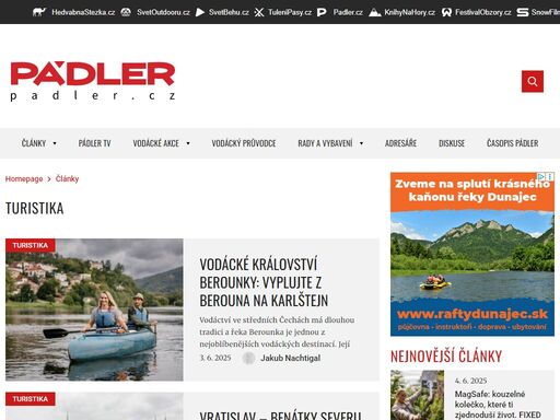 pádler.cz je portálem pro všechny, kteří se rádi pohybují po vodních tocích s pádlem v ruce. je jedno, zda preferujete kanoi, kajak, raft nebo paddleboard.