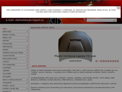 bmw, doplňky a tuning osobních automobilů, aditiva, oleje, podvozky