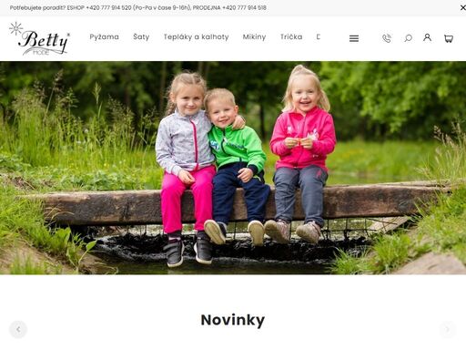 -. vítejte v betty mode!
jsme česká rodinná firma z kyjova na jižní moravě. více než 20 let šijeme české dětské oblečení pod vlastní značkou betty mode, podle které poznáte, kde a kým bylo vyrobeno.
stejně jako vy, jsme i my rodiče a s láskou oblékáme naše děti. 
 
zjistit více