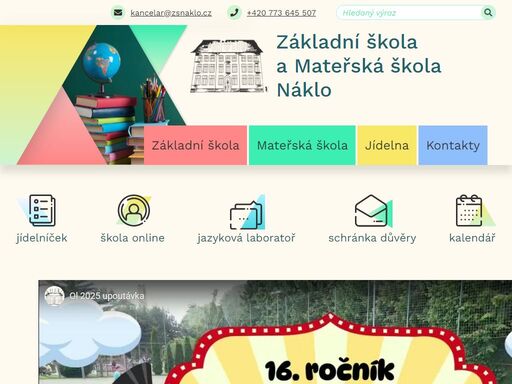 zšzákladní škola a mateřská škola náklo, okres olomouc