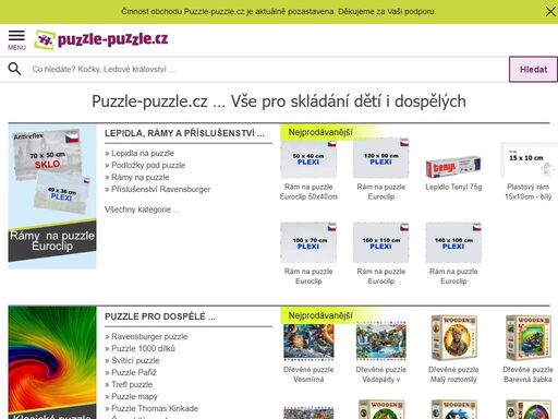 puzzle-puzzle.cz - nejširší nabídka puzzle pro dospělé i pro děti, 3d puzzle i pěnové puzzle na zem. tisíce produktů skladem k okamžitému odeslání.