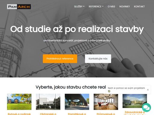 architektonická kancelář pam arch řeší komplexní architektonický a inženýrský servis. projekty zahrnují vše od konzultace záměru až po stavební dohled.