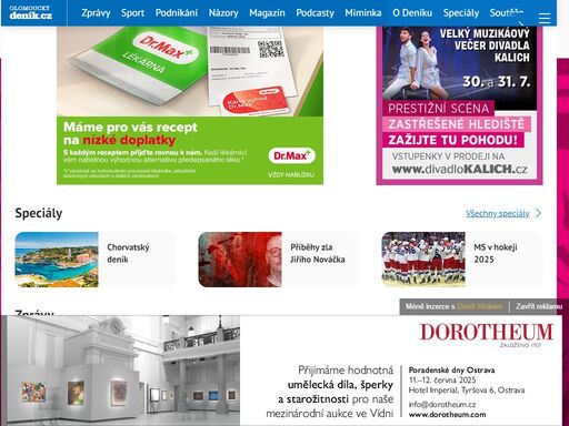 novinky a zprávy z olomouce a okolí. nejdůležitější informace a události z jednotlivých obcí, dění v politice, kultuře, sportu i v běžném životě.