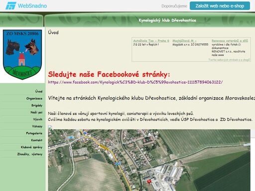 kynologický klub dřevohostice