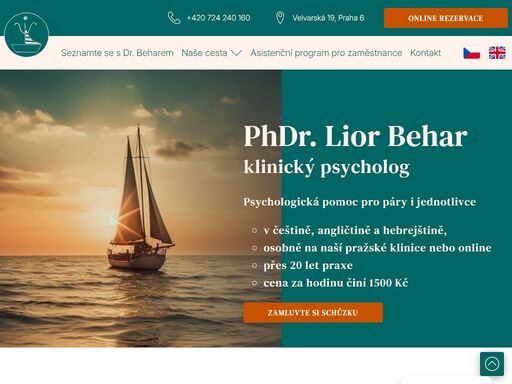 phdr. lior behar - klinický psycholog. psychologická pomoc pro páry i jednotlivce