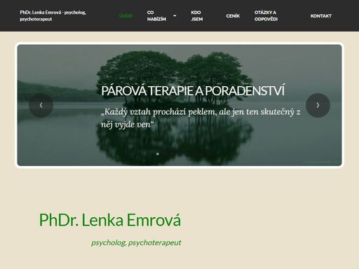 jsem psycholog, psychoterapeut a zabyvám se mimo jiné psychologickým poradenství, předporodními kurzy koučováním atd. phdr. lenka emrová