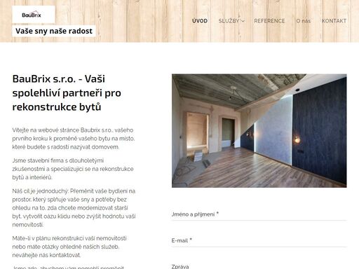 baubrix s.r.o. - vaši spolehliví partneři pro rekonstrukce bytů
