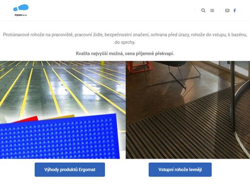 protiúnavové, protiskluzové, hliníkové, gumové, vstupní rohože, bazénové, reklamní, s logem-potiskem.