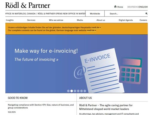 rödl & partner – the agile caring partner for mittelstand shaped world market leaders