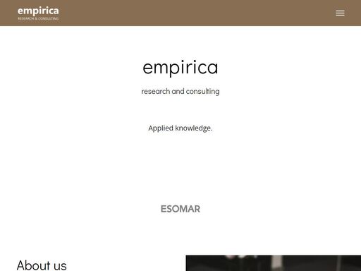 website of empirica s.r.o.