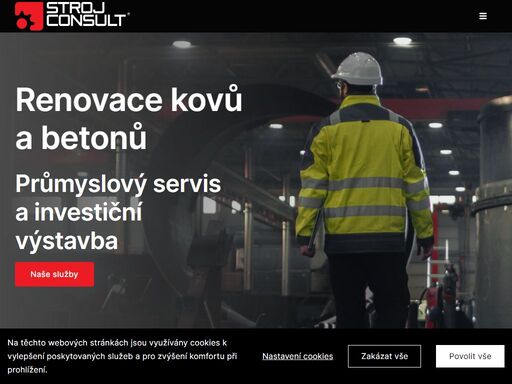 renovace kovů a betonů, průmyslový servis a investiční výstavba. optimální řešení sanace a povrchové ochrany betonů.