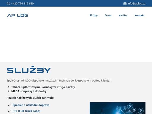ap log - nákladní doprava, spedice, logistické služby