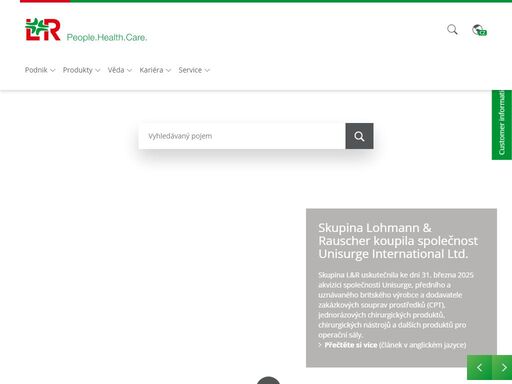 společnost lohmann & rauscher (l&r) je předním mezinárodním dodavatelem vysoce kvalitních zdravotnických a hygienických výrobků nejvyšší kvality. od klasického obvazového materiálu až po moderní systém terapie a péče vyvíjíme individuální řešení problémů pacientů a zdravotníků.