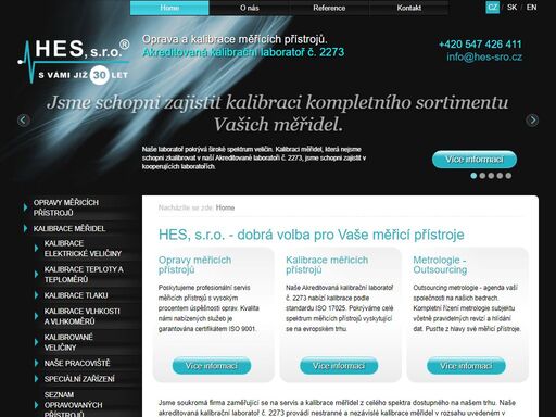 jsme kalibrační laboratoř zaměřující se na servis a kalibrace měřících přístrojů z celého spektra dostupného na našem trhu. 