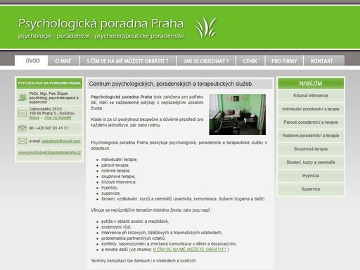 psychologická poradna praha byla založena pro potřeby lidí, kteří se každodenně potýkají s nejrůznějšími úskalími života. klade si za cíl poskytnout bezpečné a důvěrné prostředí pro každého jednotlivce, pár nebo rodinu. 