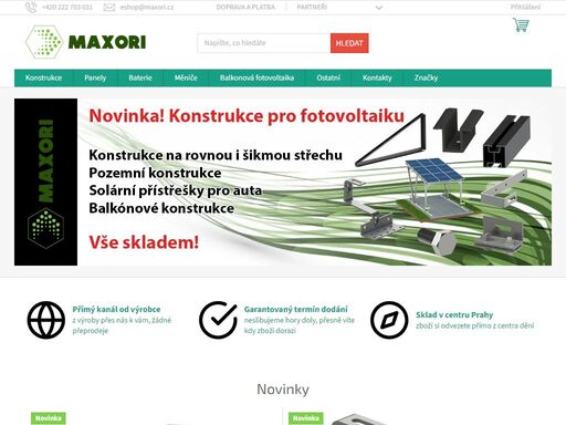 maxori - váš dodavatel solárních systémů. autorizovaný distributor značky lemax pro čr a sr

jsme exkluzivním dovozcem kvalitních bateriových systémů lemax pro velkoodběratele i domácnosti. nabízíme fotovoltaické produkty jako jsou solární panely, baterie a střídače. vše máme skladem a za férové ceny.
můžete se…