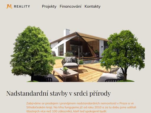 zabýváme se prodejem i pronájmem nadstandardních nemovitostí v praze a ve středočeském kraji. nabízíme finanční řešení šitá na míru.