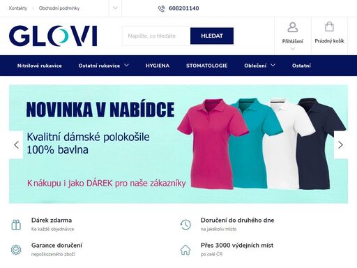 glovi.cz – jednorázové nitrilové rukavice pro zdravotnictví, gastro i průmysl. široká nabídka skladem | rychlé dodání (expedujeme ihned)
na našem eshopu najdete kvalitní jednorázové rukavice pro každou příležitost. našimi spokojenými zákazníky jsou nemocnice, zdravotnická zařízení, stomatologie, dentální hygieny,…