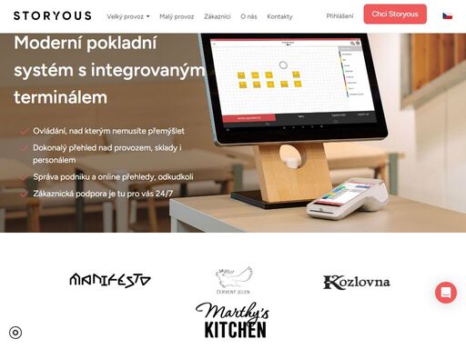 online pokladní systém pro restaurace. dá vám přehled nad celým provozem, obsluhu s pokladnami storyous zaškolíte za 5 minut a na podporu se dovoláte do 30 vteřin.