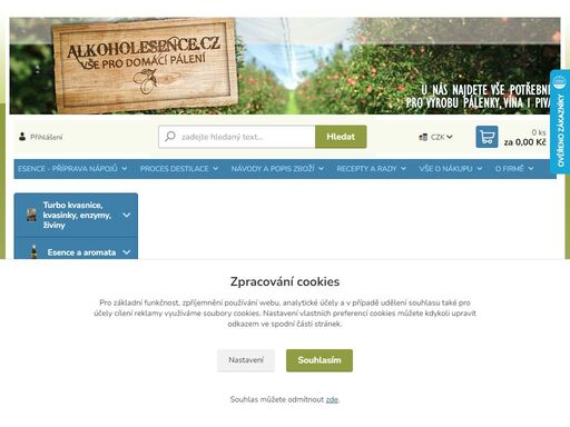 enzymy, kvasinky, esence, aromata, ovocný kvas, dubové dřevo, víno, medovina, turbo kvasnice, palení, slivovice, 