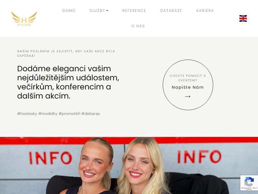 dodáme eleganci vašim nejdůležitějším událostem, večírkům, konferencím a dalším akcím. zajišťujeme hostesky a modelky na všechny významné akce po celé české republice i mimo ni.